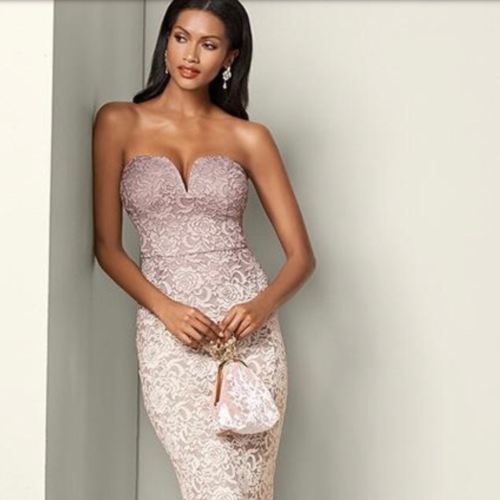 Ombré Lace Long Dress